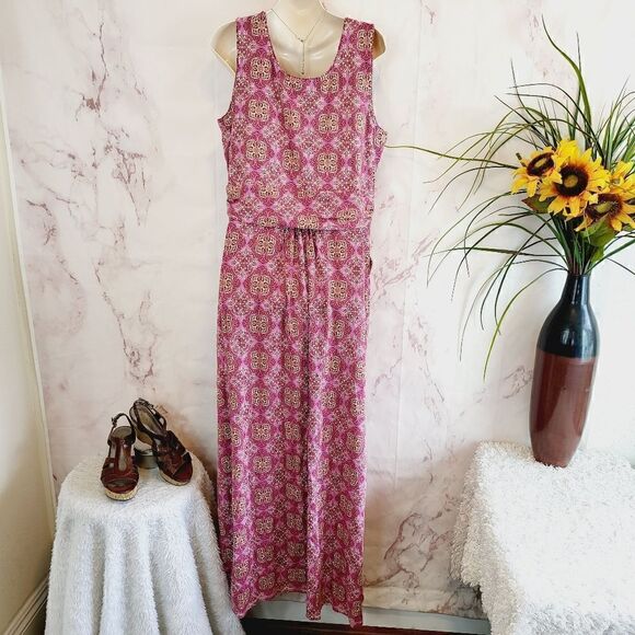 Sahalie pretty pink print maxi dress - Picture 6 of 9